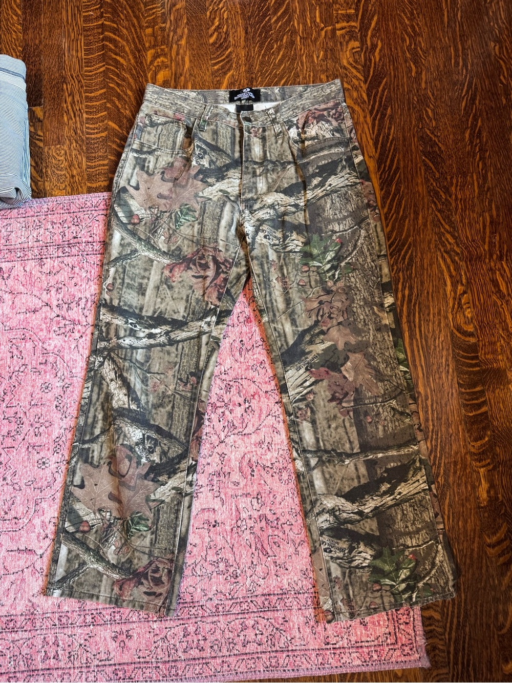 Realtree Camouflage Straight-Leg Pants in Brown and Green